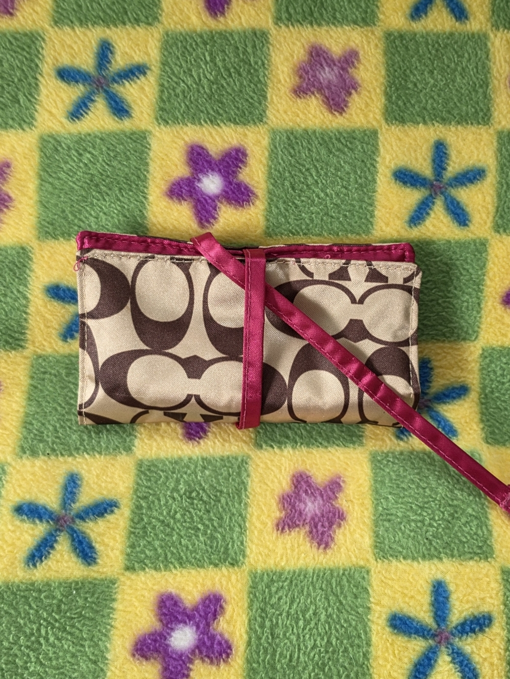 Coach Y2k Mini Satin Travel Makeup Jewelry Organizer